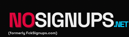 No Signups